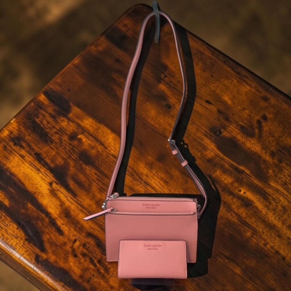 Kate Spade Cameron Street 2PC Set – Clarise Crossbody + Slim Bifold Wallet  EUC